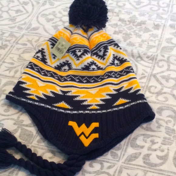 NWT Adidas knit hat team West Virginia Mountaineers - Picture 1 of 9